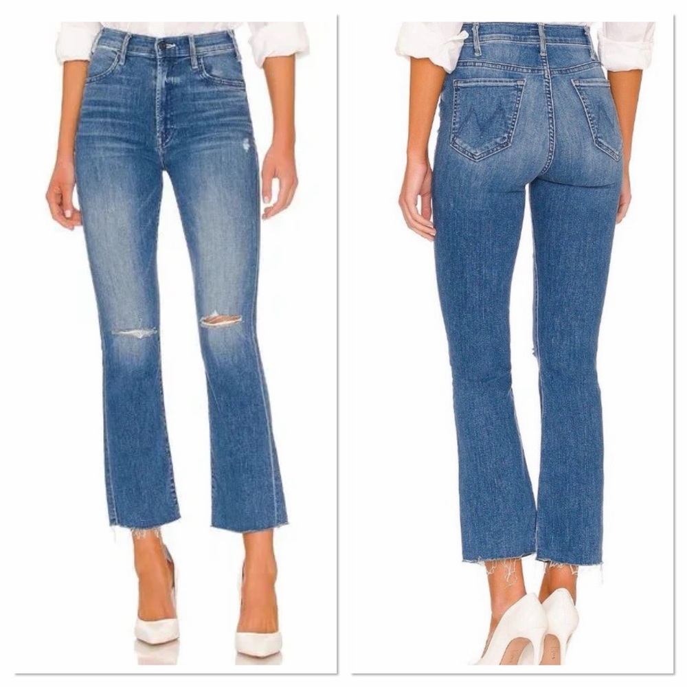 MOTHER the Weekender Ankle fray jeans in wild 29